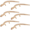 Fun Express DIY Wood Lizards - VBS Vacation Bible School Supplies/Decor - Set of 6 - Over 8 Inches Long - Craft Toys for Kids