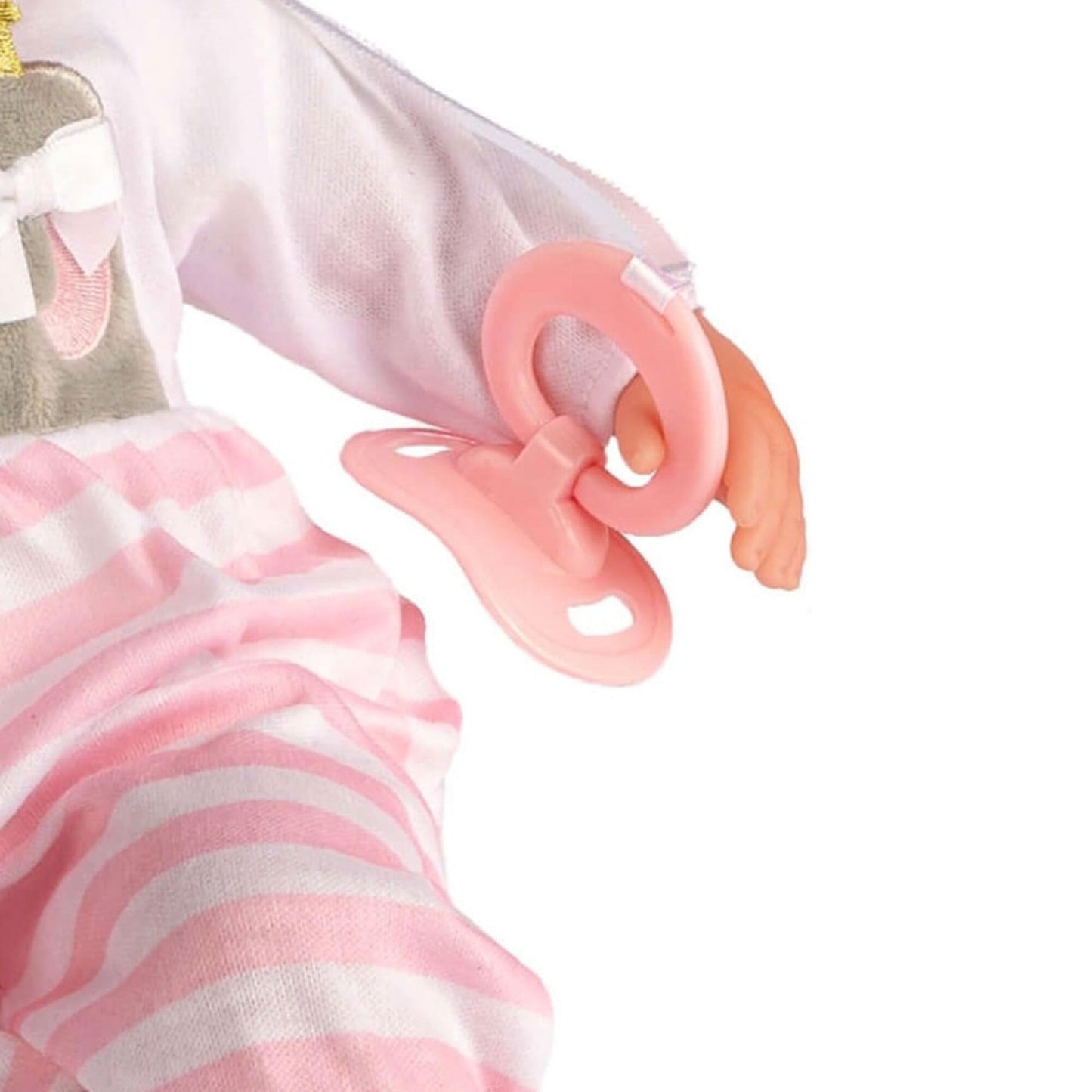 15" Realistic Soft Body Baby Doll with Open/Close Eyes | JC Toys - Berenguer Boutique | 10 Piece Gift Set with Bottle, Rattle, Pacifier & Accessories