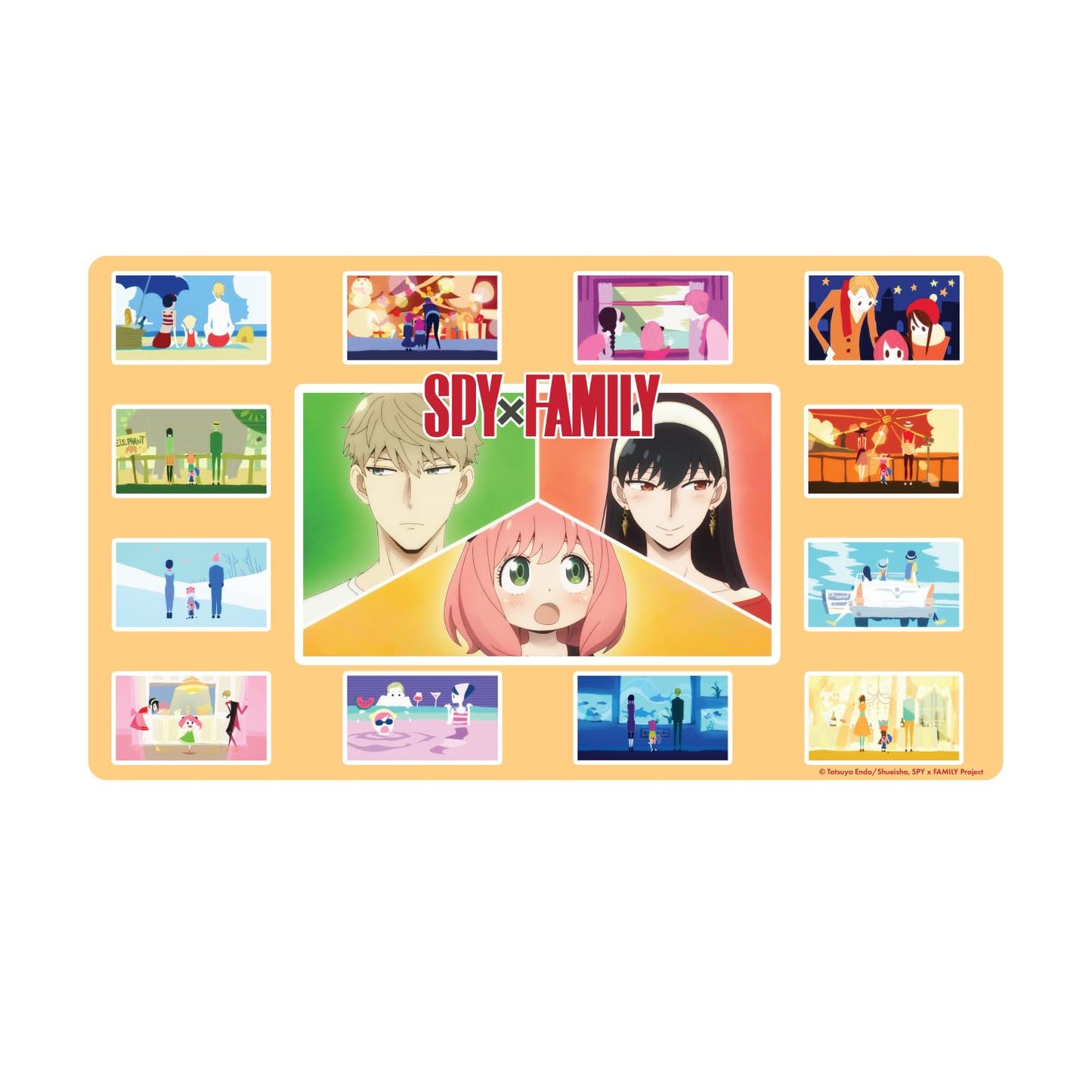 KESS: Spy x Family: Playmat - Pictures - 23.75 x 13.5 Neoprene, Non-Slip Tabletop Accessory, Comfort-Protection, Card-Board-Dice-RPG Games, Mouse Pad