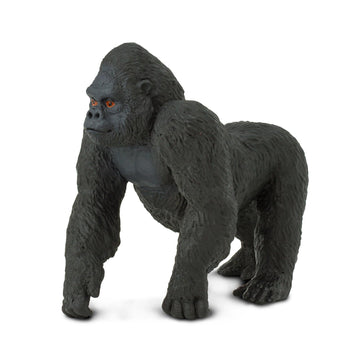 Safari Ltd. Lowland Gorilla Figurine - Lifelike 4.25" Primate Figure - Educational Toy for Boys, Girls, and Kids Ages 3+