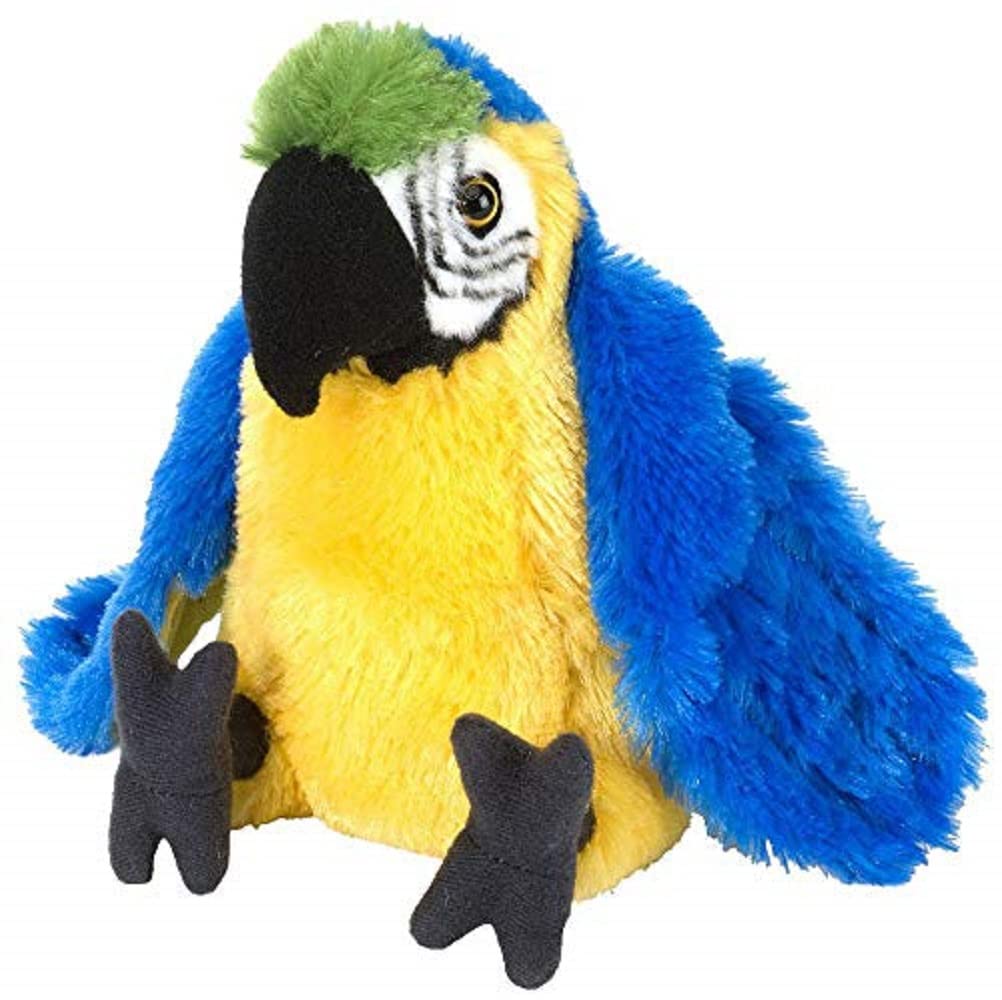 Wild Republic 12292 Macaw Parrot Plush, Stuffed Animal, Plush Toy, Gifts for Kids, 8", Cuddlekins