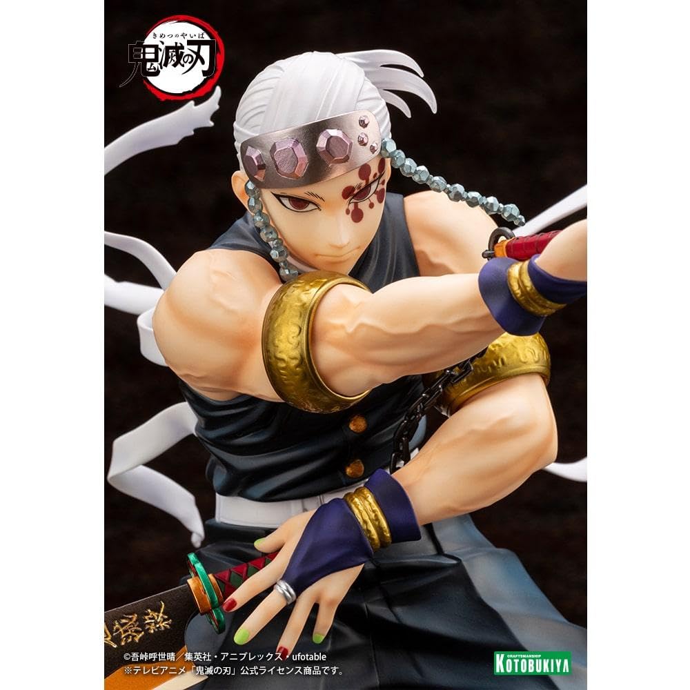 Kotobukiya Demon Slayer: Kimetsu no Yaiba: Tengen Uzui ARTFX J Statue, Multicolor