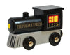 MasterPieces Wooden Train Engine, Polar Express Train Licensed Toy, Magnetic Wood Railway Car, Compatible with 1 Inch Tracks, Holiday Railroad Playset