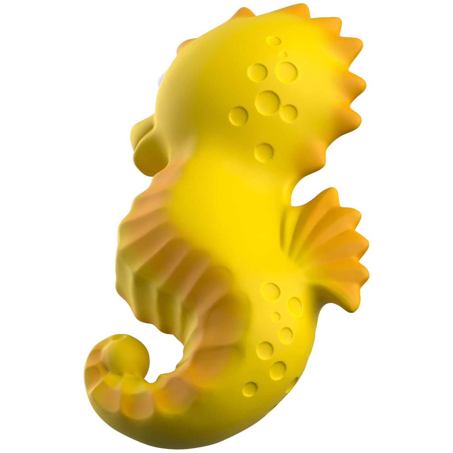caaocho Pure Natural Rubber Bath Toy - Nalu The Seahorse - Hole Free Bath Toys, BPA Free Bath Toys for Infants, Without Holes Sealed Natural Rubber