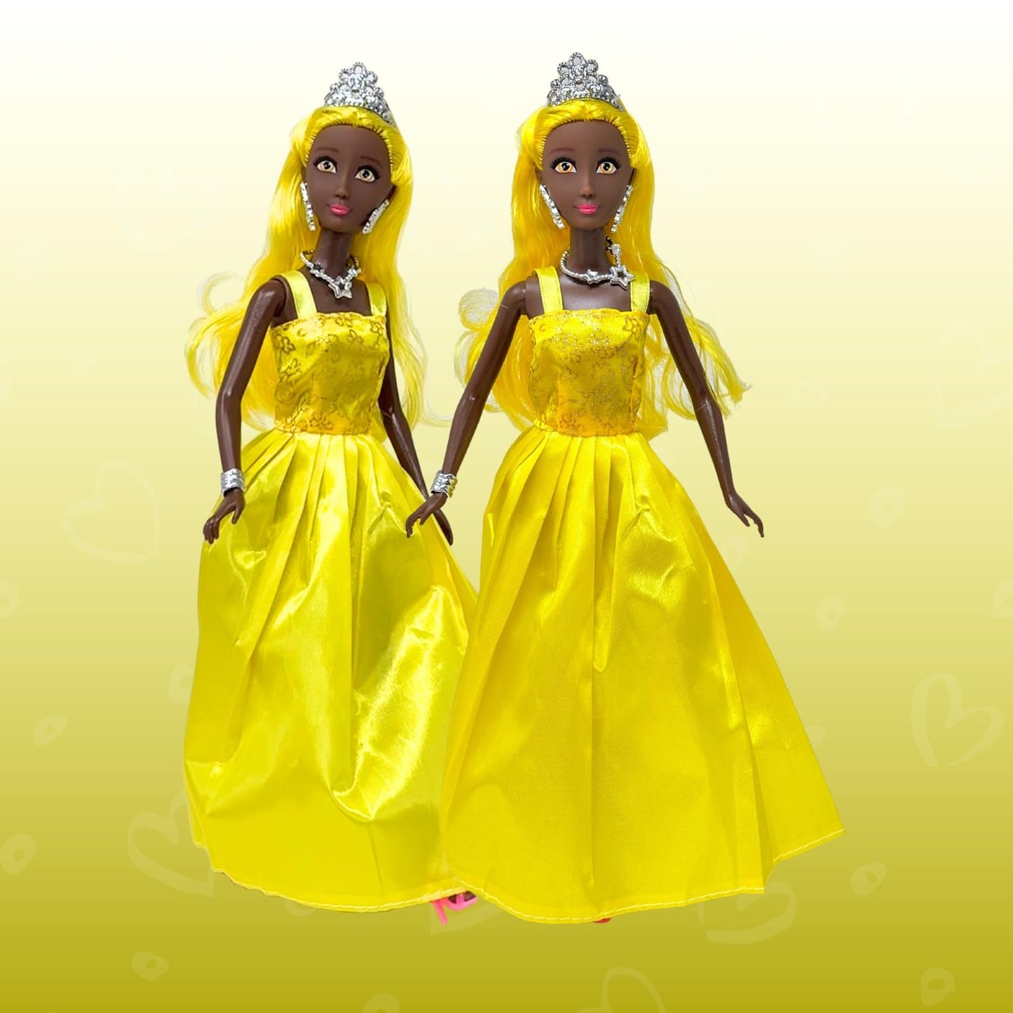 Princess Doll Set for Girls, 3 Little Dolls for Dollhouse Fairy Tale | 11.5” Princess Dolls for 3-12 Year Old Girls | Princess Toy Dolls with Pretty