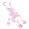 Baby Doll Stroller Toy for Girls - Foldable Lightweight Pretend Baby Stroller for Dolls with Safety Straps - Realistic Doll Carriage for 18 to 20 Inch