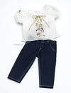 Chic Jeans & Peasant Blouse - Fits 18" American Girl Dolls