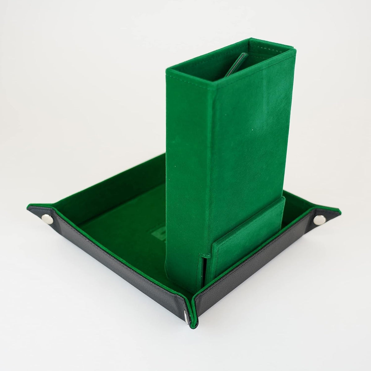 FanRoll by Metallic Dice Games Fold Up Dice Tower: Green, Role Playing Game Dice Accessories for Dungeons and Dragons