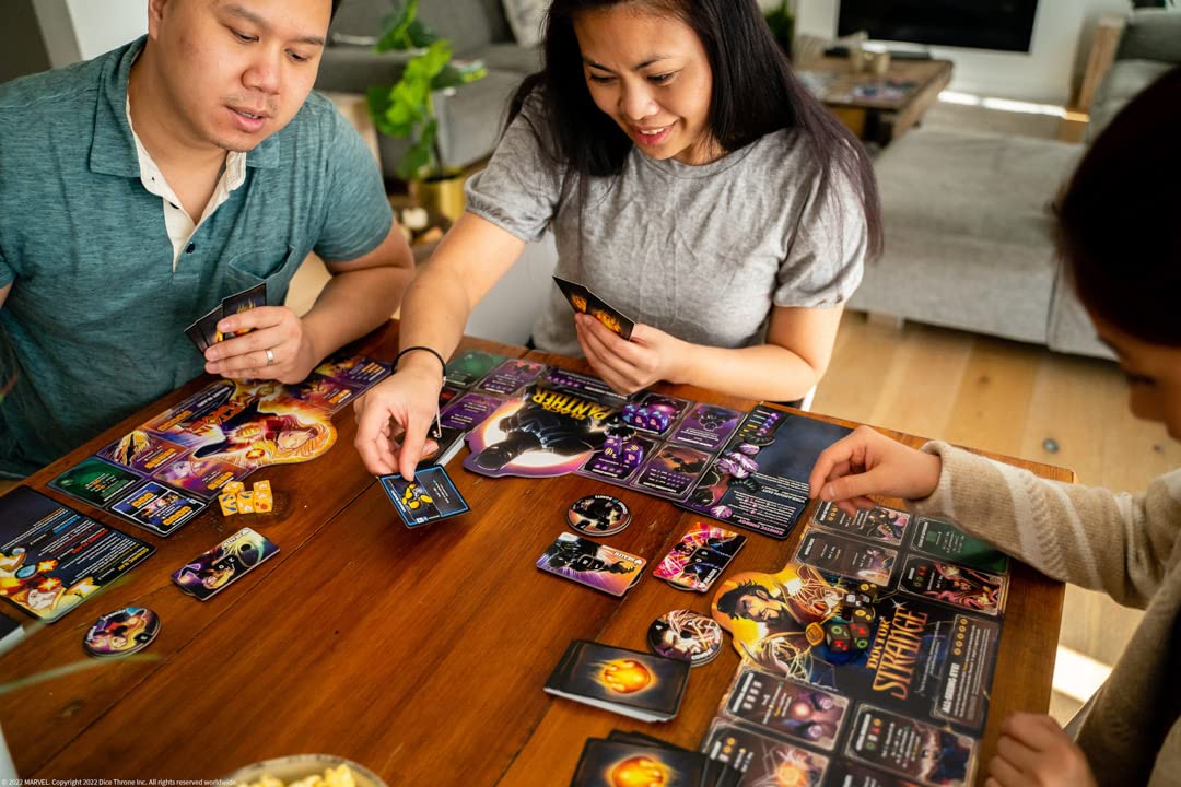 Marvel Dice Throne | 2 Hero Box Featuring Black Widow, Doctor Strange | Standalone Competitive Dice Game | Officially-Licensed Marvel Game |