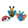 S&S Worldwide Wooden Bee, Butterfly and Ladybug Craft Kit, 3" Size, Pack of 12