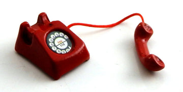 Dollhouse Miniature 1:12 Scale RED Telephone #G8008
