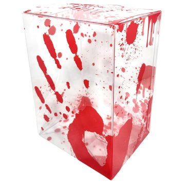 BattleCat Zone Red Blood Splatter Box Protector - 0.5mm Thick Protective Plastic Case Compatible with 4-Inch Funko Pop Figures - 2-Buckle Design