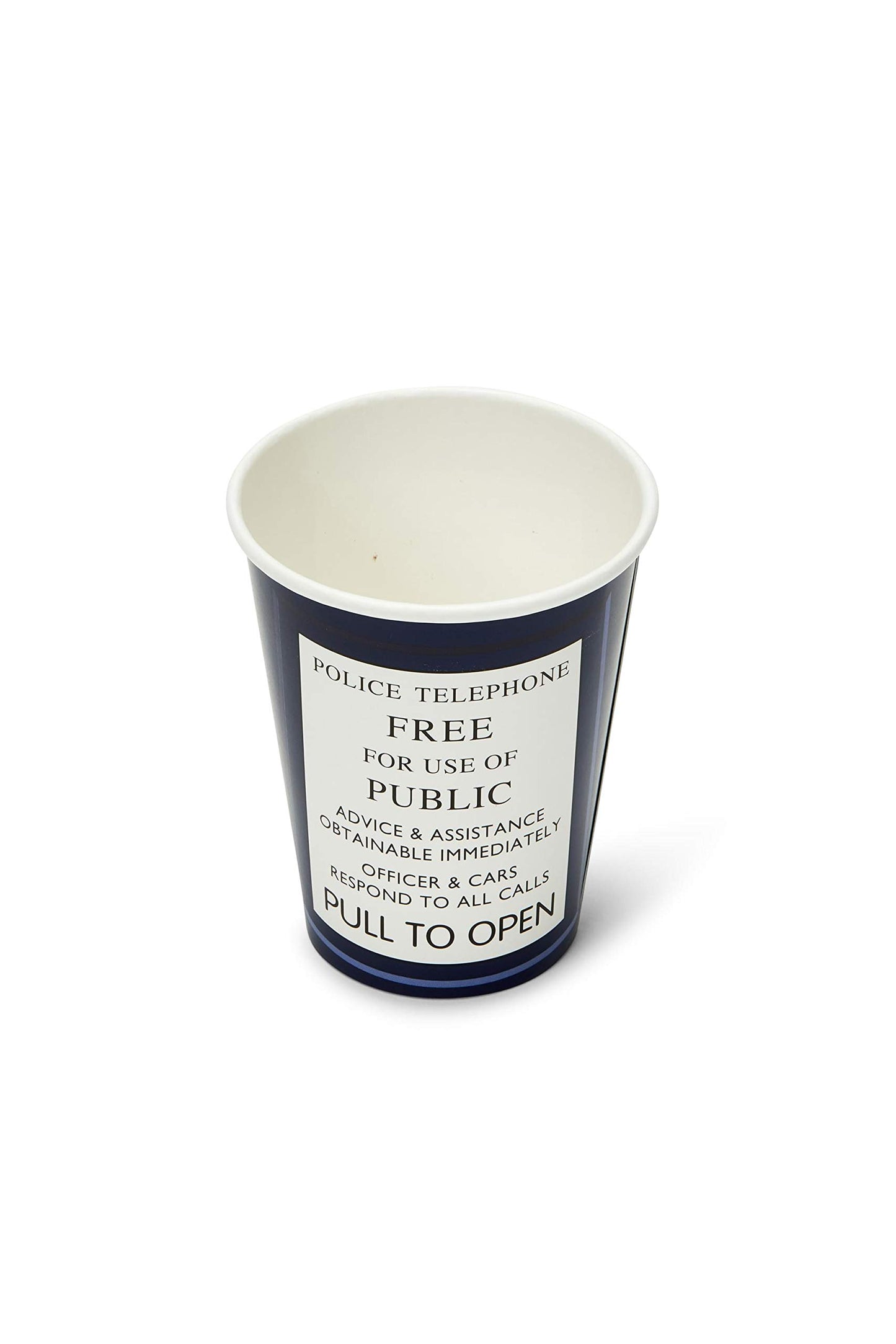 Doctor Who Tardis Party Cups - 8-Piece 9Oz Paper Cup Set - Tardis Police Call Box Door - Themed Tableware Party Decorations - Space & Time Travel