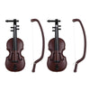 2Pcs Miniature Violin, Tiny Violin Mini Musical Instrument, Miniature Model Dollhouse, Furniture Crafts Ornament for Dollhouse Fairy Garden Decoration