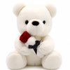 GailiMaiYa Teddy Bear Plush Stuffed Animal Teddy Bear with Rose,Cute Sweet Bear Great Gift for Your Loved One,Girlfriend Kids Birthday, Valentine