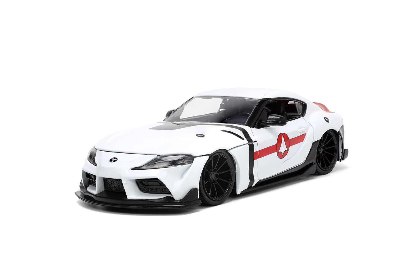 Robotech 1:24 2020 Toyota Supra Die-cast Car & 2.75" Rick Hunter Figure, Toys for Kids and Adults