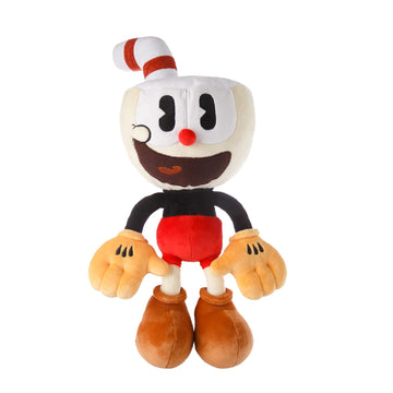 Cuphead Plush Toy 15 Inches - Plush Toy -Super Soft and Huggable Stuffed Doll of The Cuphead Show! Character for Kids and Fans of All Ages - Perfect