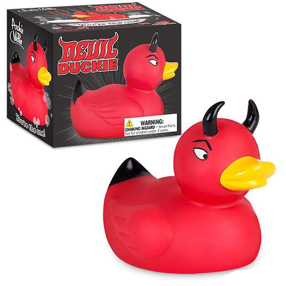 Archie McPhee Devil Duckie Rubber Duck