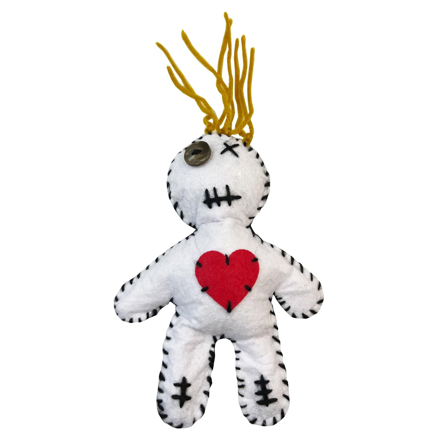 6.2" Handmade Peace & Harmony Poppet Voodoo Doll for Happy Couple/Marriage Communication/Protection/Halloween Decor (Dark Golden Blonde Hair)