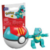MEGA Pokemon Totodile Building Set with 30 Compatible Bricks and Pieces and Poke Ball, Toy Gift Set for Ages 6 and up