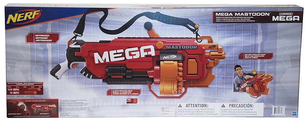 Nerf N-Strike Mega Mastodon Mega Blaster and 72 Mega Darts