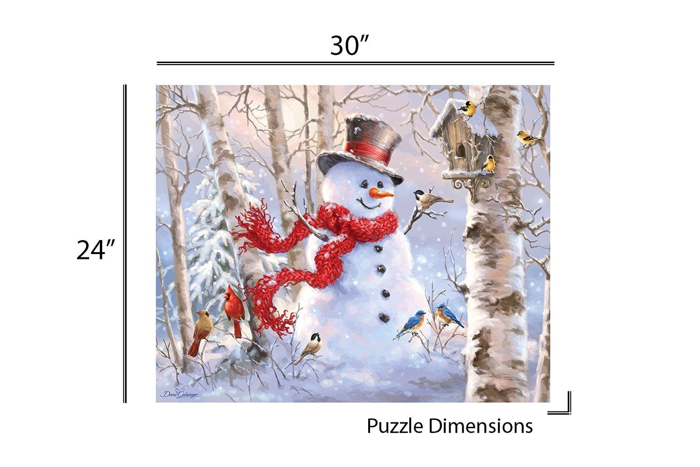 Springbok's 1000 Piece Jigsaw Puzzle Winter Friends - Made in USA