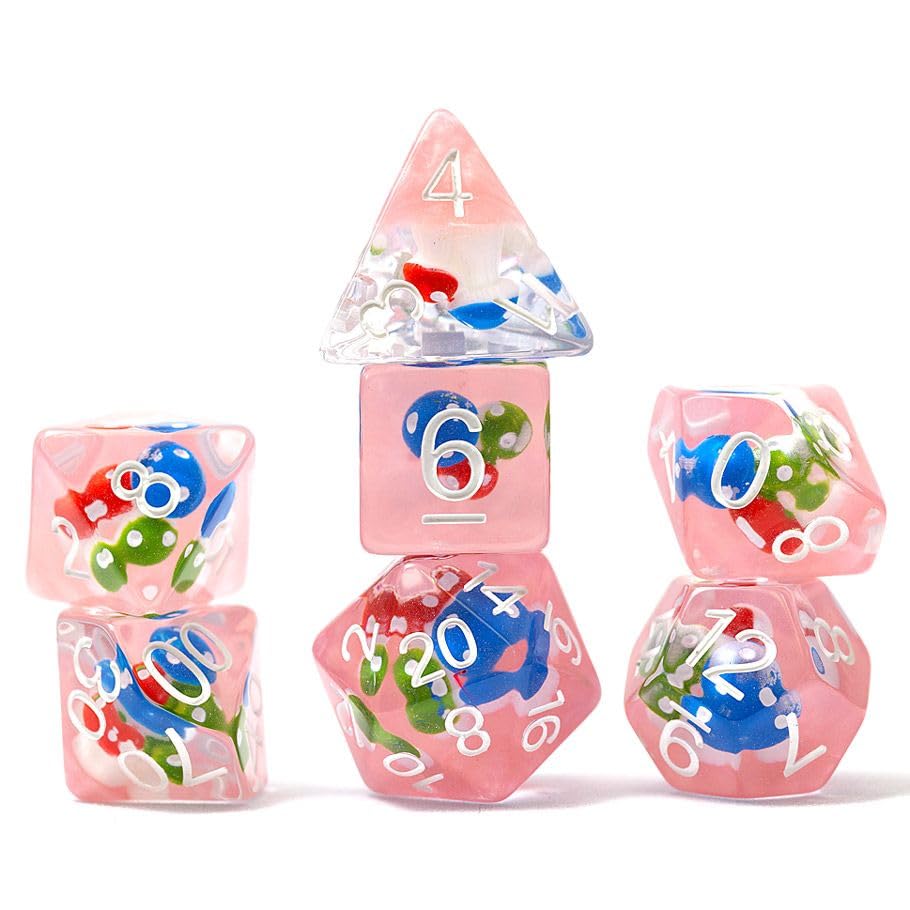 Sirius Dice SDZ002402 Magic Mushroom Dice - Set of 7