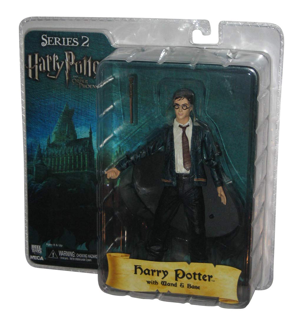Harry Potter and the Order of the Phoenix NECA 7" Series 2 Action Figure Harry with Wand & Base