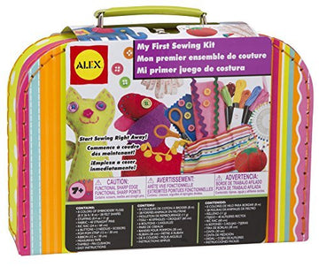 My First Sewing Kit by Alex Crafts, Perfect for Beginners, Arts and Crafts Colorful and Fun Sewing Projects to Learn the Basic Skills of Sewing (Ages