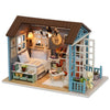 DIY Wooden Cottage Miniature Furniture Kit House Toy with LED Lights for Man Woman Gifts Home Decoration
