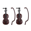 2Pcs Miniature Violin, Tiny Violin Mini Musical Instrument, Miniature Model Dollhouse, Furniture Crafts Ornament for Dollhouse Fairy Garden Decoration