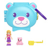 Polly Pocket Mattel Pet Connects HHW30 Micro Playset Blue Bear + Animal + Accessory