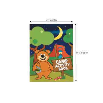Fun Express - Camp Activity Book with Stickers - Stationery - Activity Books - VBS Vacation Bible School Supplies/Decor - 12 Pieces