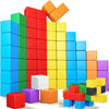 Kocici Magnetic Blocks, 40PCS Rainbow Magnetic Building Blocks for Kids Ages 3 4 5 6 Year Old, Autism Montessori Sensory Magnet Cubes, STEM Learning