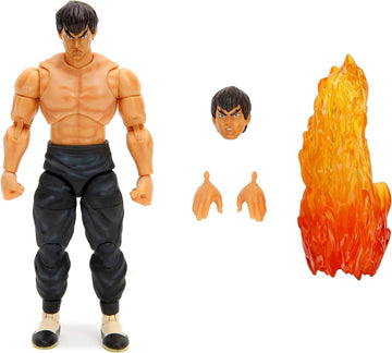 Street Fighter II 6" Fei Long Action Figure, Toys for Kids and Adults