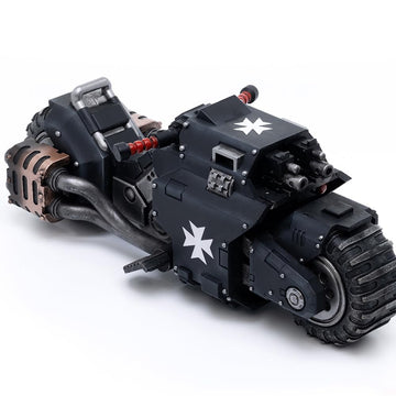 JOYTOY Action Figure 1/18 Warhammer 40,000 Space Marines Black Templars Outriders Collection Model Birthday Gifts