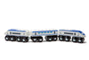 maxim enterprise, inc. Express Train Set, Bullet Train for Wooden Train Track, Train Set of 2 Engines & 1 Passenger Car, Compatible with Thomas