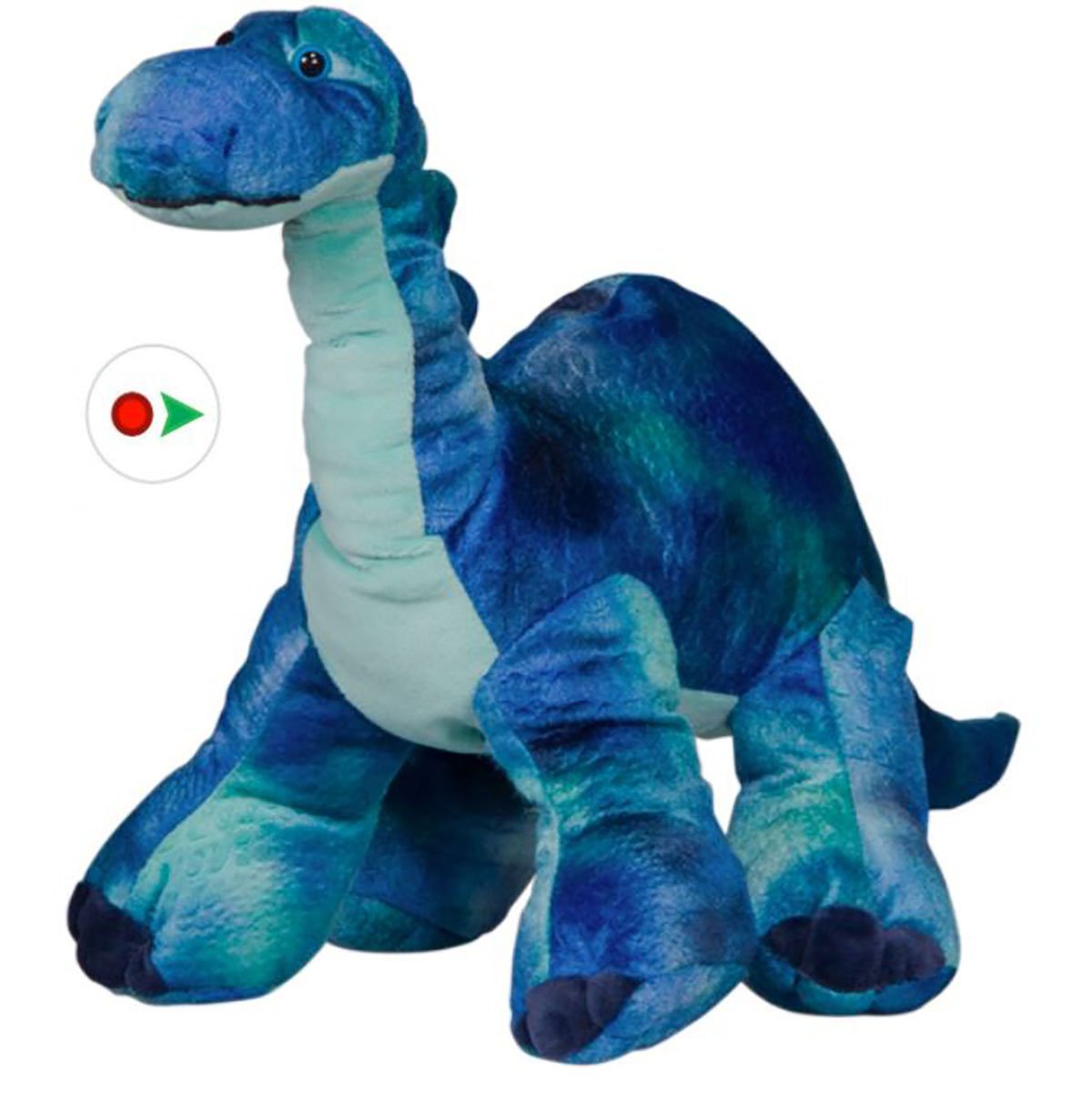 Stuffems Toy Shop Record Your Own Plush 8 inch Burly The Brachiosaurus Dinosaur - Ready 2 Love in a Few Easy Steps