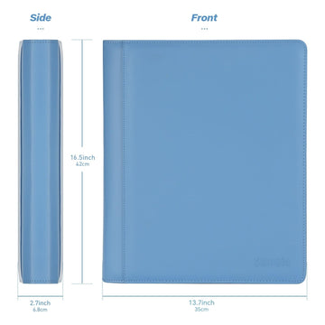 Sibonic 9 Pocket TopLoader Binder, Holds 360 3”x4” Toploader Hard Cases, Sleeves Card Collection Binder, 20 Double Sided Pages, Compatible with