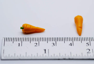20 Loose Carrots Size 1 CM Dollhouse Miniatures Food Kitchen