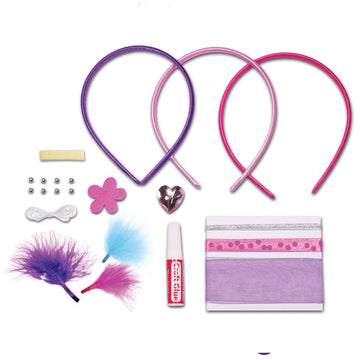 Creativity for Kids Fashion Headbands Mini Craft Kit - Makes 3 DIY Hair Accessories Girls (New Packaging), Multi
