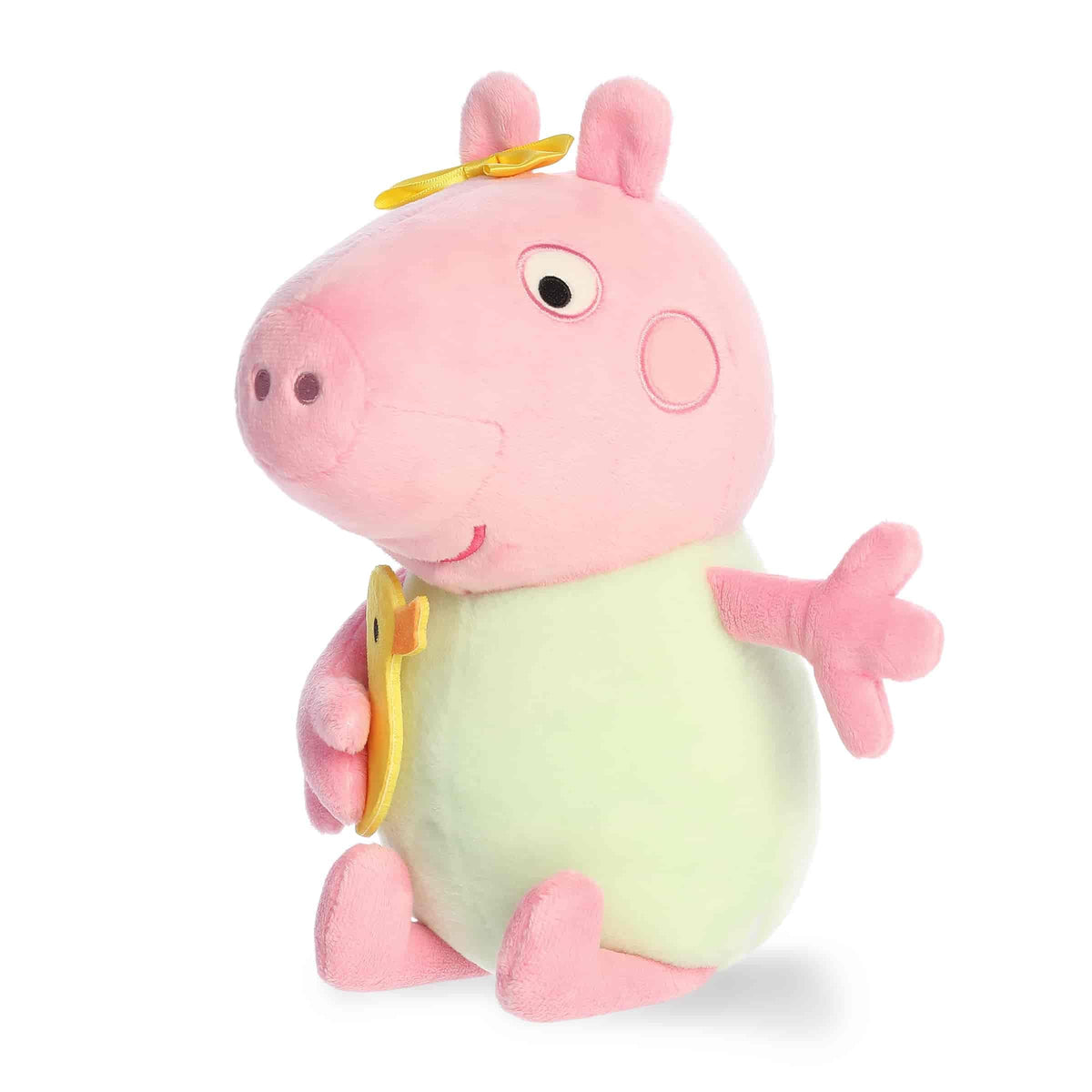 Aurora Peppa Pig 12" Baby Evie with Rubber Ducky Playful Plush