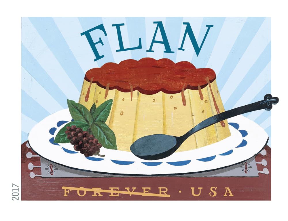 Delicioso Book of 20 USPS one-ounce rate Forever Postage Stamps Latin Food Traditional