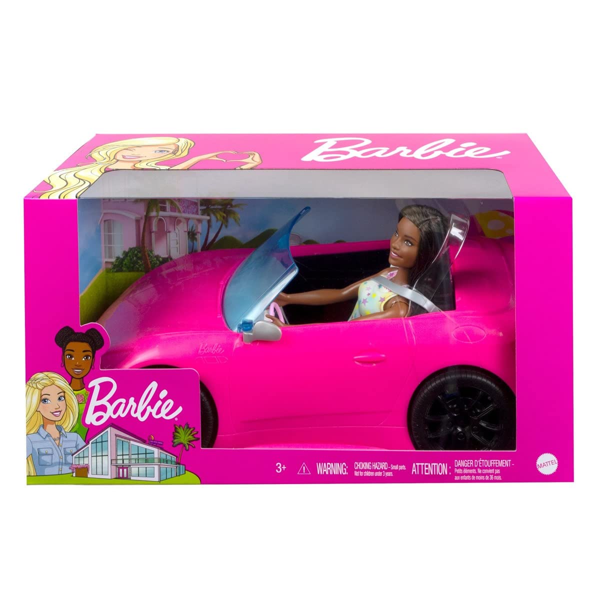 Mattel - Barbie Doll and Vehicle, Brunette