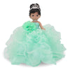 KINNEX COLLECTIONS SINCE 1997 17" Quinceañera Centerpiece Doll - Ruffled Gown, Mis Quince Años Table Decoration & Keepsake ARC8421-25R (Mint)