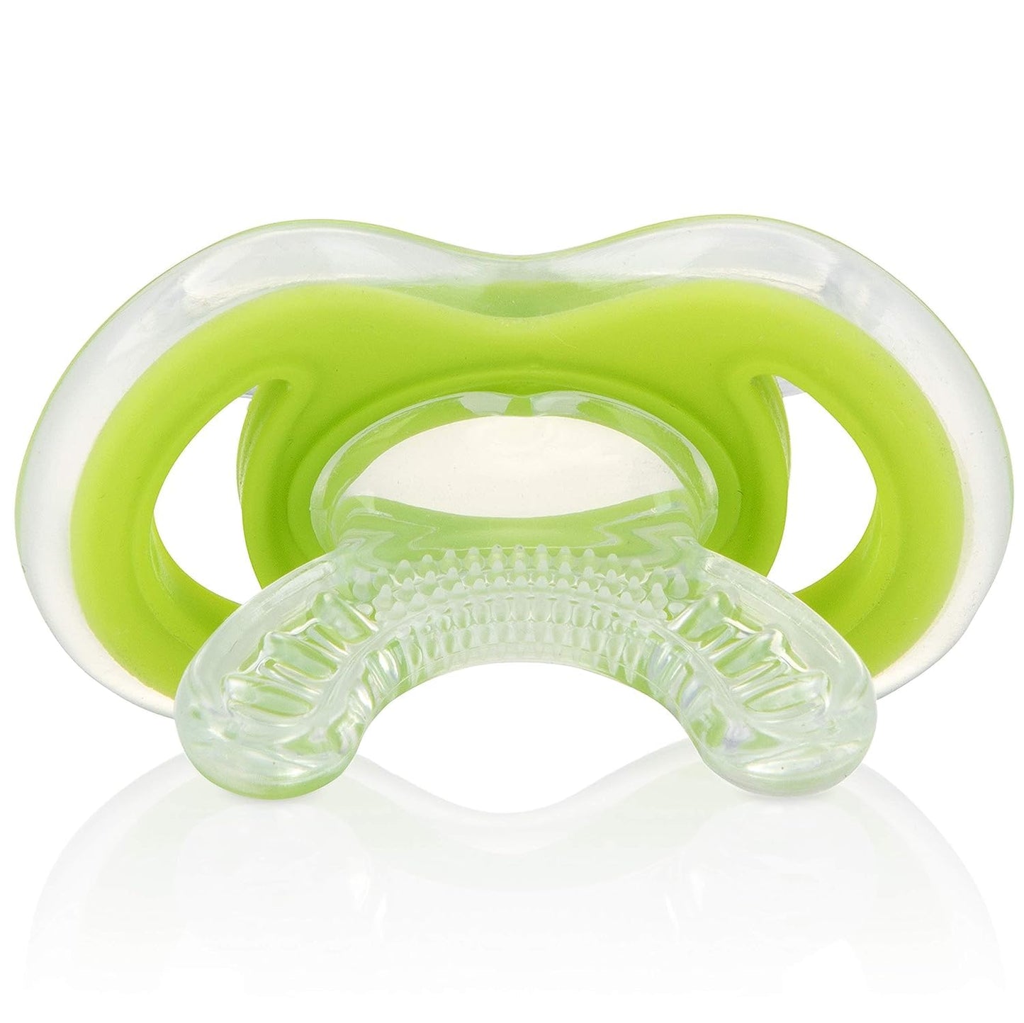 Nuby Gum-EEZ Baby Teethers - 2 Pack - Soothing Bristles, Easy Grip Handle & Hygienic Cover - Silicone Teethers for Babies - 3+ Months - Neutral - 100%