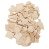 Creativity Street Wood Shapes, Natural Colored, Assorted Shapes, 0.5" to 2", 350 Pieces