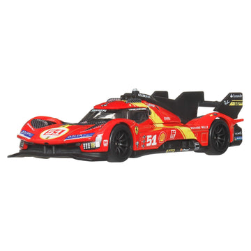 Hot Wheels Premium Car Culture 1:64 Scale Die-Cast Ferrari 499P Collectible Vehicle with Real Riders Tires & Metal/Metal Body & Chassis