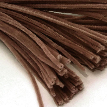 The Crafts Outlet Chenille Stems, Pipe Cleaner, 20-inch (50-cm), 250-pc, Dark Brown