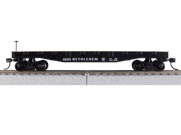 Lionel Bethlehem Steel #4250 HO Gauge Model Train Flatcar, Railroad Train Car with Metal Wheels & Metal Knuckle Couplers, Age 14+
